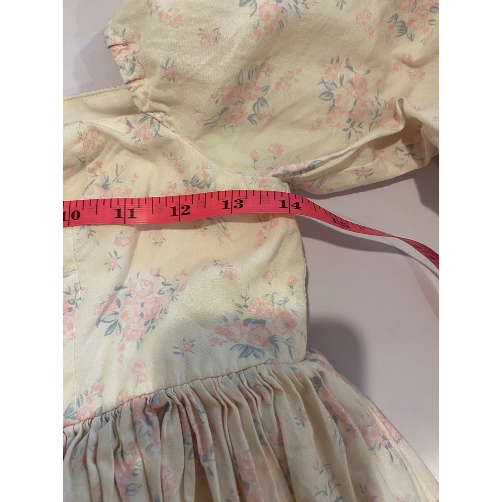 Dainty Feminine Floral Coquette Girl Babydoll Dress - Picture 10 of 10